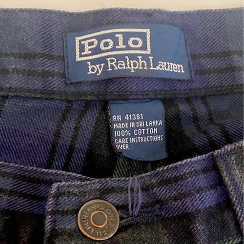 Polo Ralph Lauren - Tartan/Plaid Button Fly Jeans - size 32 x 30 RARE - Picture 5 of 8