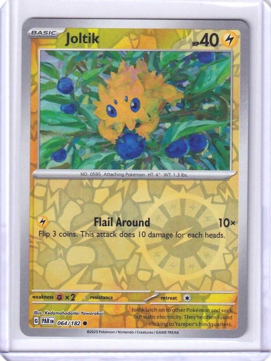 Joltik Reverse Holo #64 Pokemon Paradox Rift 2023 TCG