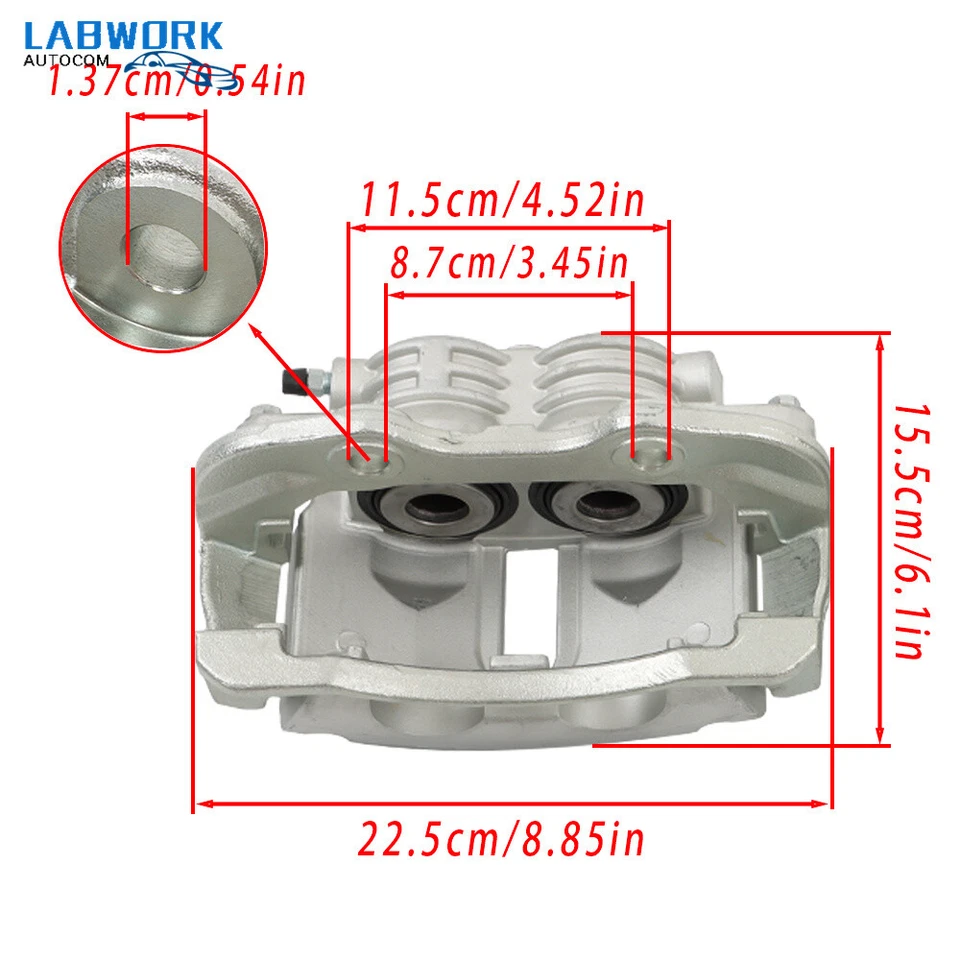 Rear Brake Calipers For 2000-2007 Cadillac Escalade Chevrolet Tahoe GMC Yukon Foto 3 de 4