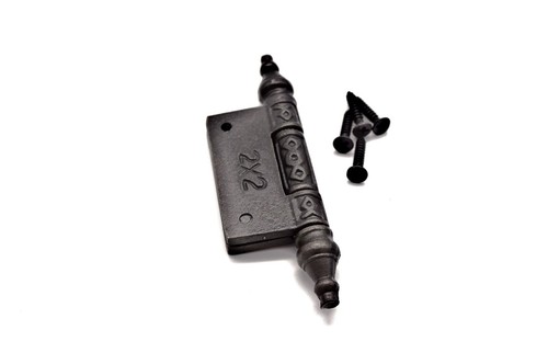 2 x 2 Cast Iron Hinge Forged Iron Hinge Victorian Hinge Hinge Cabinet Hinge Each - Picture 3 of 4
