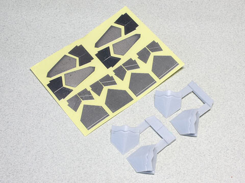 Wolfpack 1/48 scale resin F-22A Raptor Nozzle set for Academy - WP48052 Wolfpack 1/48 scale resin F-22A Raptor Nozzle set for Academy - WP48052