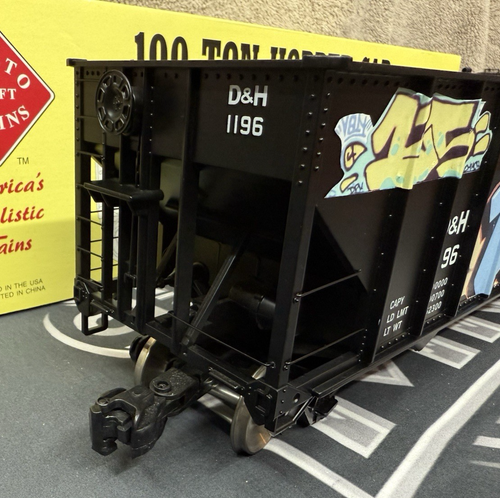 Aristo Craft ART 41425 Delaware & Hudson 100 Tonnen Hopper Graffiti G Scale LN/BOX - Bild 4 von 18