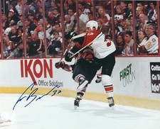 Signed  8x10 CRAIG BERUBE Philadelphia Flyers Autographed  Photo - COA