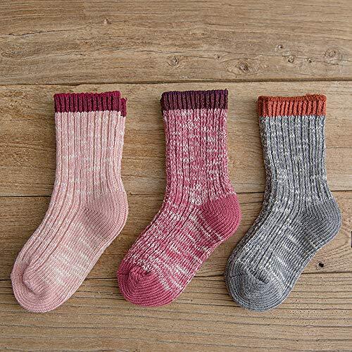 Baby Boys Socks - 3 Pairs Toddler Thick Warm Seamless Chunky Knit 3-5T Girls - Picture 2 of 6