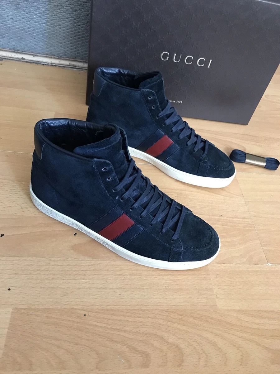Gucci high top top sneakers blue