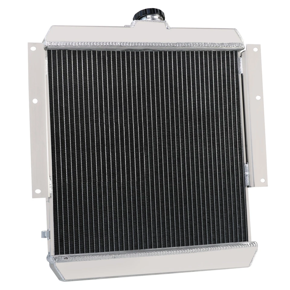 4 Row Aluminum Radiator for 1966-74 1973 1972 1969 Jeep DJ5 3.8L/4.2L Foto 3 de 4