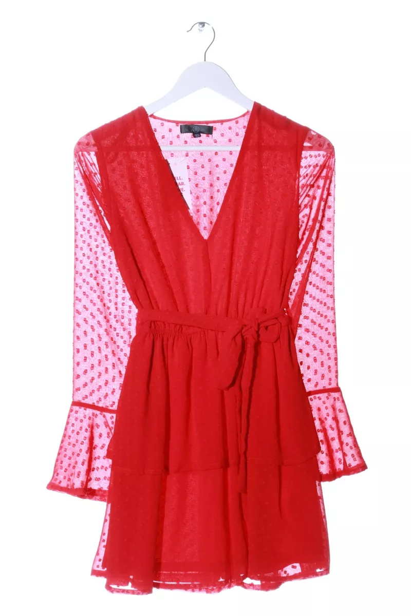 Missguided robe rouge sale