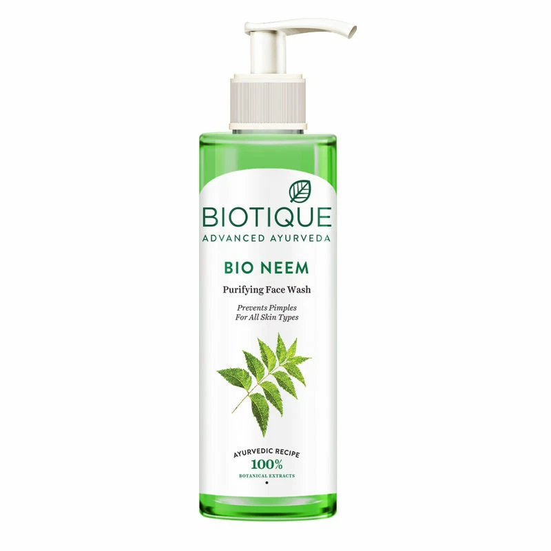 Biotique face wash for on sale acne