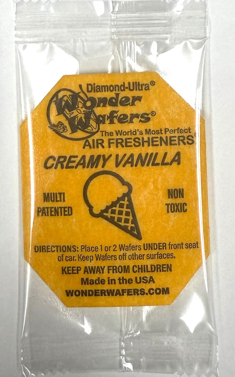 24~ Wonder Wafers~2 Dozen "Creamy Vanilla " INDIVIDUALLY WRAPPED Air Freshener