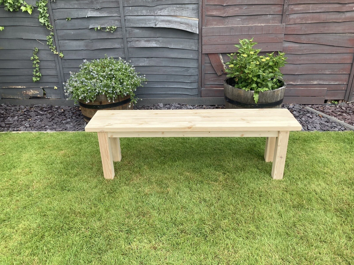 Unfinished ready to paint Solid Wood Wooden Bench Farmhouse