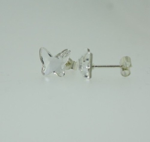 PAIR STERLING 925 SILVER STUD EARRINGS MADE WITH SWAROVSKI CRYSTALS BIRTHSTONE - Picture 48 of 56