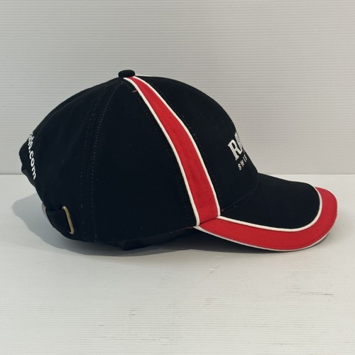 Rado Switzerland Watch Black & Red Hat Cap Adjustable Strapback One Size GUC - Picture 4 of 6