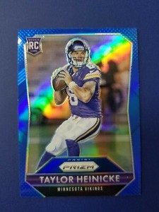 Taylor Heinicke 2015 PANINI PRIZM ROOKIE RC BLUE #288 MINNESOTA VIKINGS!