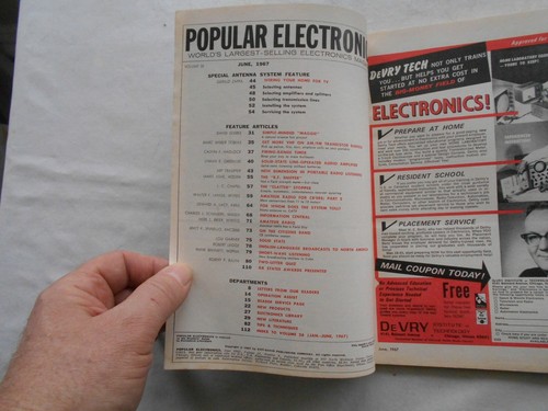 POPULAR ELECTRONICS Magazine-JUNE,1967 - Picture 2 of 2