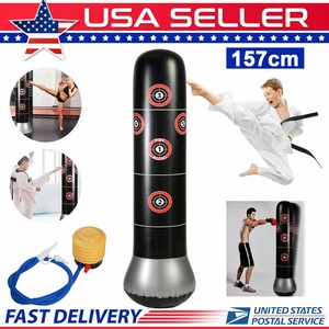 Unisex Children Tumbler Punching Bag Fitness Inflatable