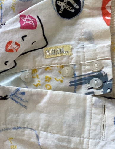 Vintage JAG Women’s Shorts Size 4 100% Cotton Graphic Print Button Fly - Picture 3 of 9