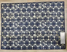 Threshold Cotton Global Placemat, Blue