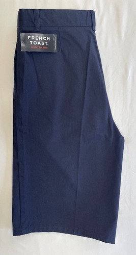 French Toast Boy's Short, School Uniform Size: 20 Adjustable Waist Twill Pleated - Picture 4 of 7