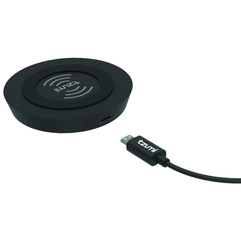 Almohadilla de carga inalámbrica Tzumi 5W Dispositivos habilitados para Qi de trabajo iPhone X 8 Plus Paquete de 2 Foto 3 de 4