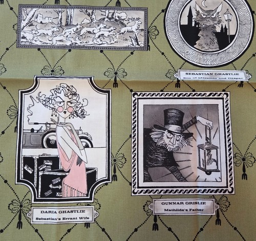 Alexander Henry A Ghastlie Gallery from Ghastlie Collection Fabric 1+ yards RARE - Picture 4 of 7