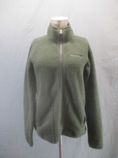 MARMOT Size S Womens Olive Full Zip Stand Collar Sherpa Warm Athletic Jacket 812