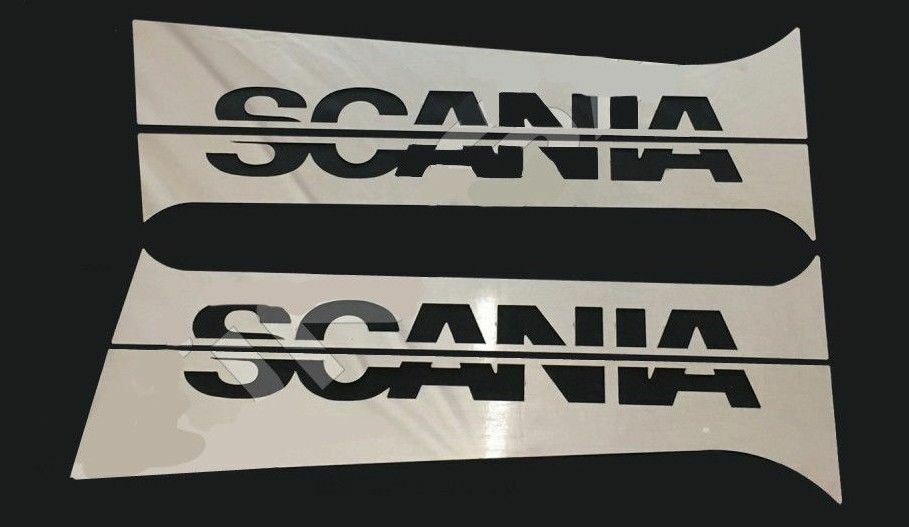 1998 - 2016    DOOR PILLAR CHROME     Stainless Steel    1 SET.     Fits  Scania