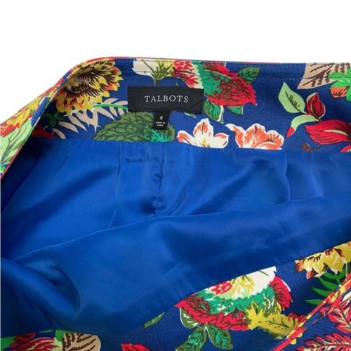 Talbots Floral Tropical Pencil Skirt Size 8 - Picture 6 of 9