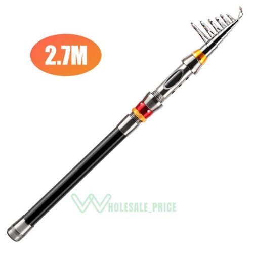Fishing Rod 3.6m Spinning Pole Carbon Fiber Durable Ultra Light Telescopic Pole - Picture 30 of 40