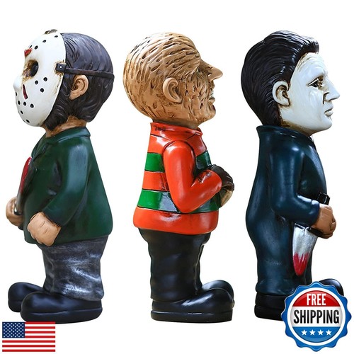 nezababy Horror Movie Garden Gnomes Decoration Outdoor Statue Nightmare Jason - 第 2/5 張圖片