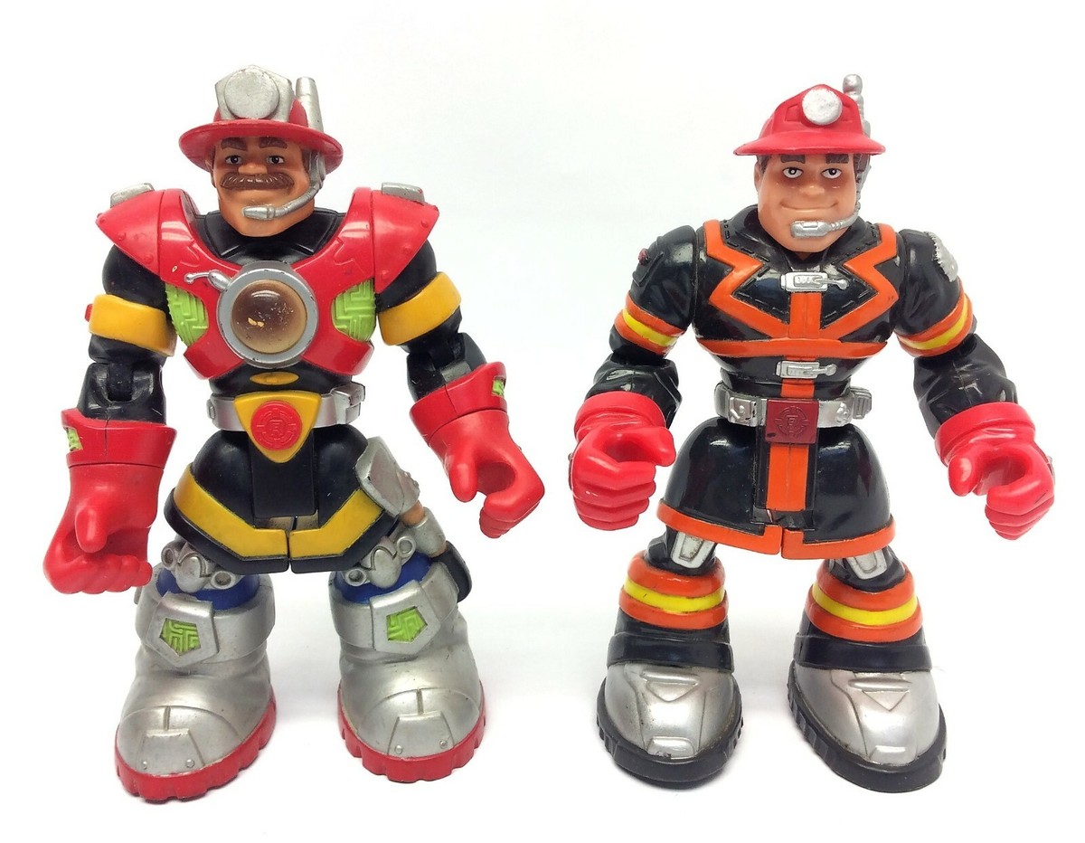 2 2001 Mattel China 78369 Rescue Heroes Billy Blazes Sam Sparks