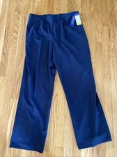 NWT Pendleton Navy Updated Classic Trouser Pants Side Zip 14 W 109
