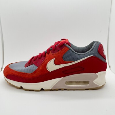 Air Max 90 Gym Red Smoke Grey Mens Size DH4621-600