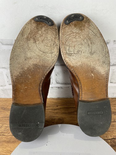 Mocassini tessuti Allen Edmonds ""Cody"" 1849 peperoncino marrone nappa da uomo 8 D - Foto 18 di 19
