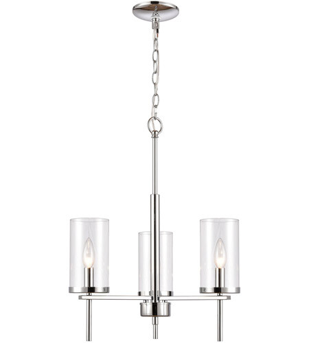 OAKLAND 3LT CHANDELIER IN CHROME, 19" - Picture 1 of 1