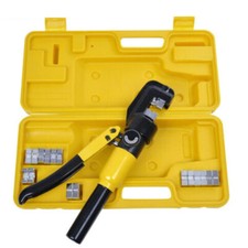 6 Ton Hydraulic Crimper Crimping Tool Wire   Cable Lug Terminal W/ 8 Dies #A6-39