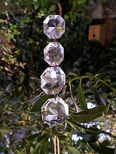 VICTORIAN CHRISTMAS DECORATION,FACETED HANGING CRYSTALS, ORNAMENTS