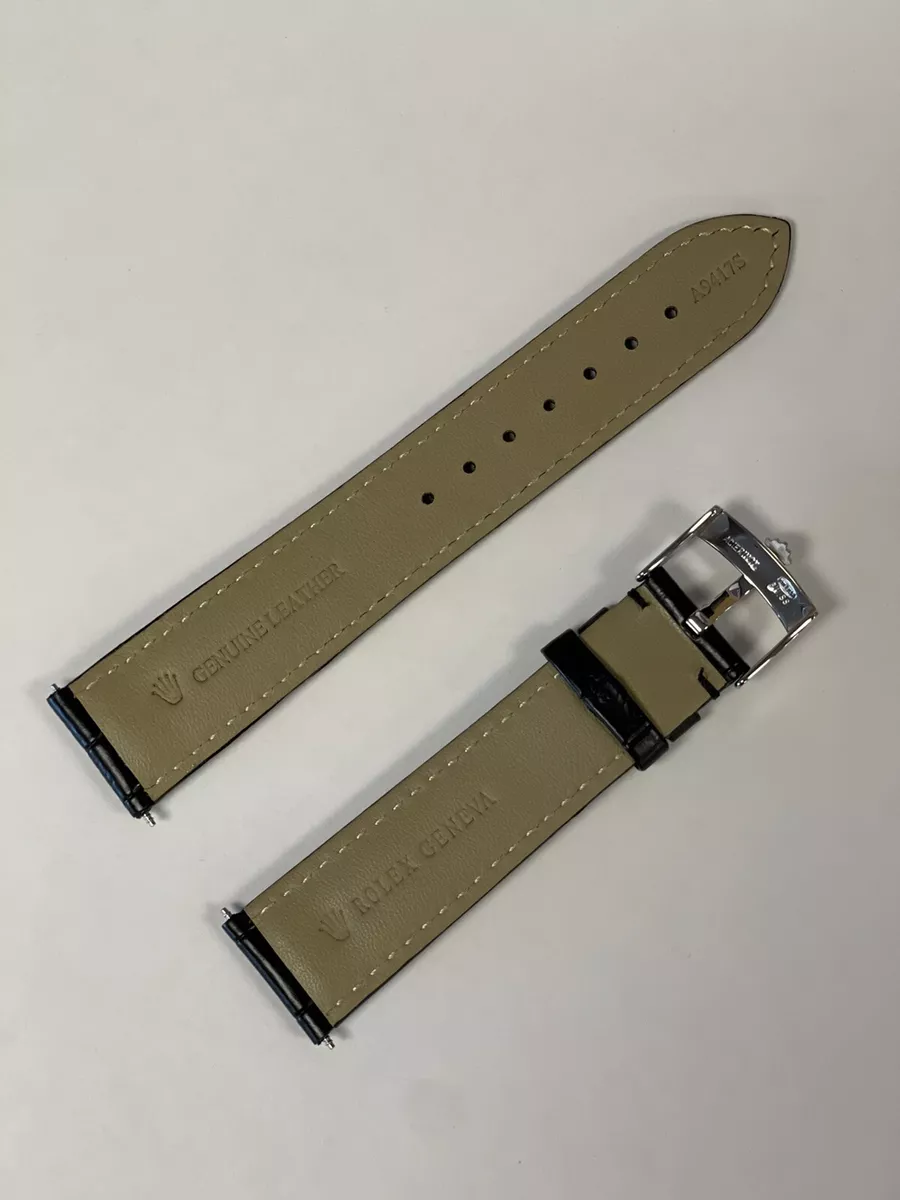 Authentic rolex top leather strap