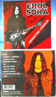 Erol Sora - Demented Honour (CD,2005, Duration Records, Canada) Autographed RARE