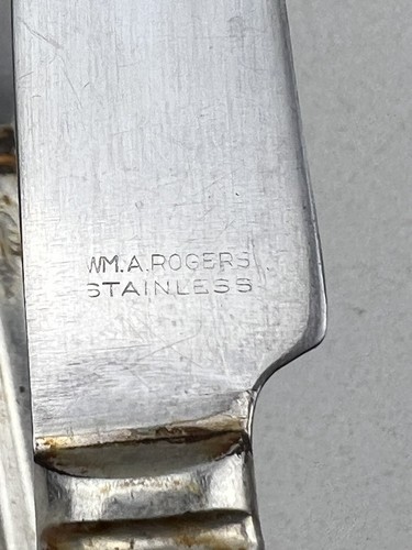 Wm A Rogers A1 Plus Oneida Malibu Knives Silver Plate Flatware Set of 6 Knives - Picture 12 of 13