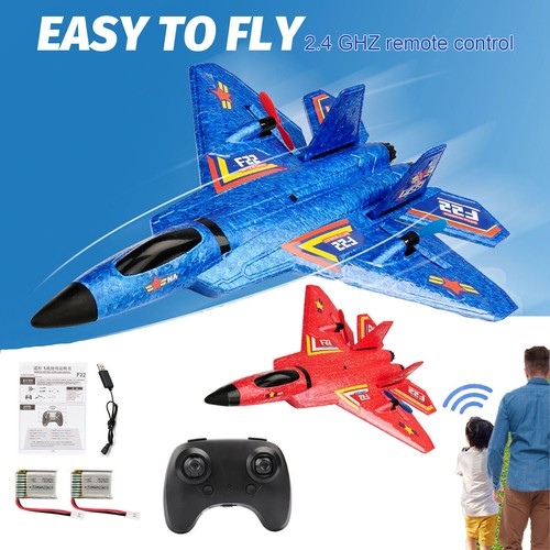 F22 2.4G LED Fighter Remote Control RC Plane 2CH 3-Axis Gyro Airplane Glider Toy - Picture 3 of 24