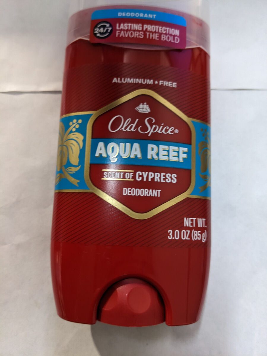 Old Spice AQUA REEF Deodorant Stick 3.0 oz Red Zone Aluminum Free