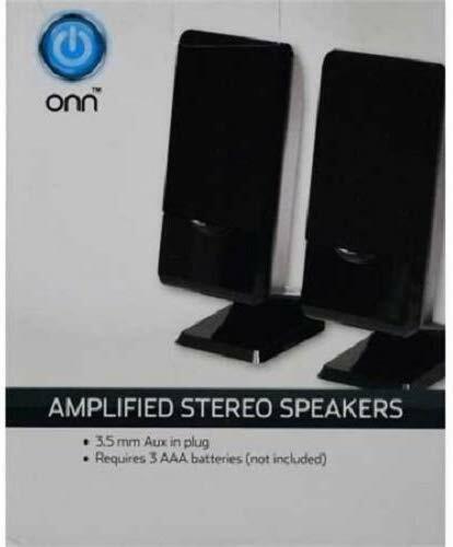 onn pc stereo speakers