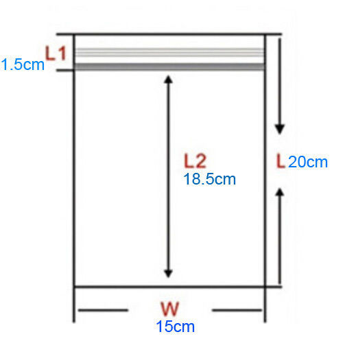 100x 15*20cm Anti-Static Bag Zipper For 3.5" HDD Hard Drive Self Seal Packing - Picture 3 of 3