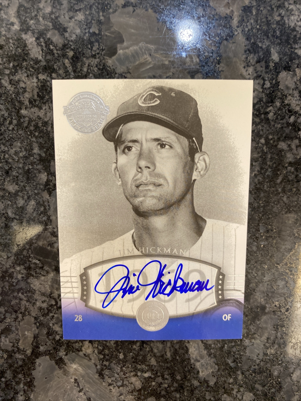 2004 Upper Deck Legends Timeless Teams Silver Auto Jim Hickman 54 Auto