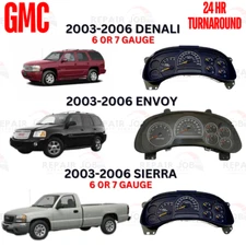 2003-2006 Denali Chevy GMC SIERRA Parts Speedometer REPAIR SERVICE SPEEDOMETER