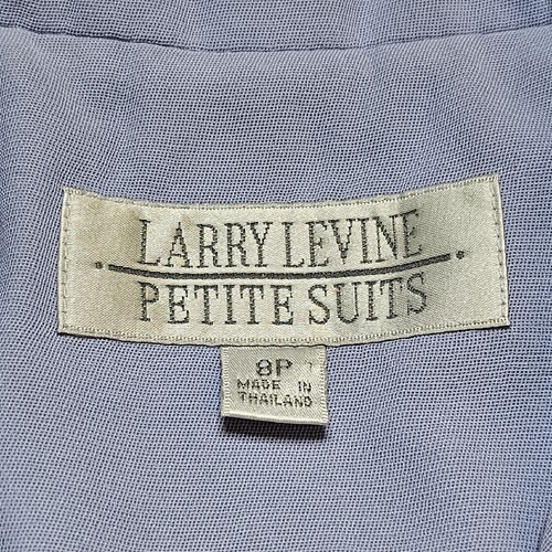Abrigo Largo Larry Levine Mujer 8 Púrpura Vestido Traje Blazer Chaqueta Pequeño - Imagen 8 de 16