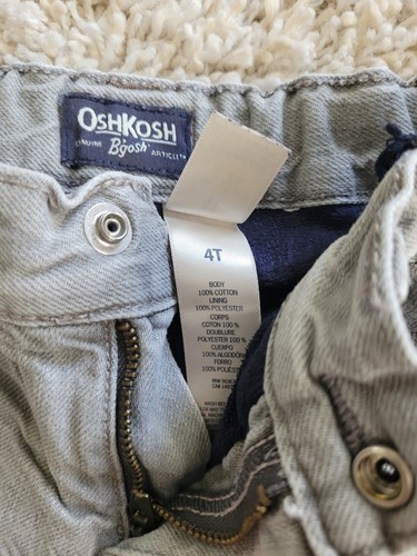 Lot 8 T-shirt Sweater Gap Oshkosh Gymboree Fleece Lined Pants 4T (7tops+1pants) - Picture 21 of 24