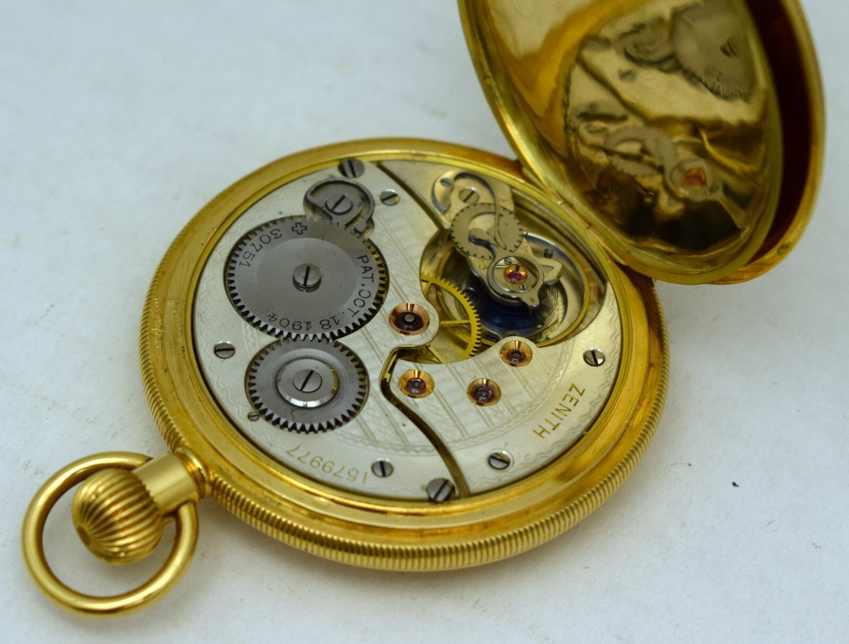 18K GOLD ZENITH Pocket Watch ~ Grand Prix Paris 1900 ~ 16J 18K GOLD ZENITH Pocket Watch ~ Grand Prix Paris 1900 ~ 16J