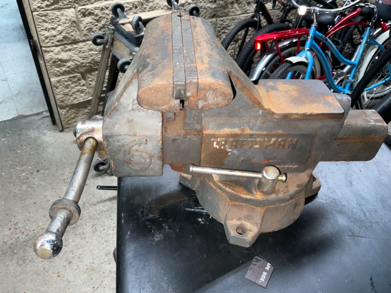 VINTAGE CRAFTSMAN 6" SWIVEL BENCH VISE 51856 "RARE". eBay