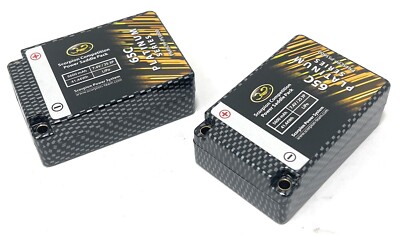 2 Pk Competition 5600mAH 7.4V/2S 3P  LiPo Battery Power Saddle for RC Car -65C